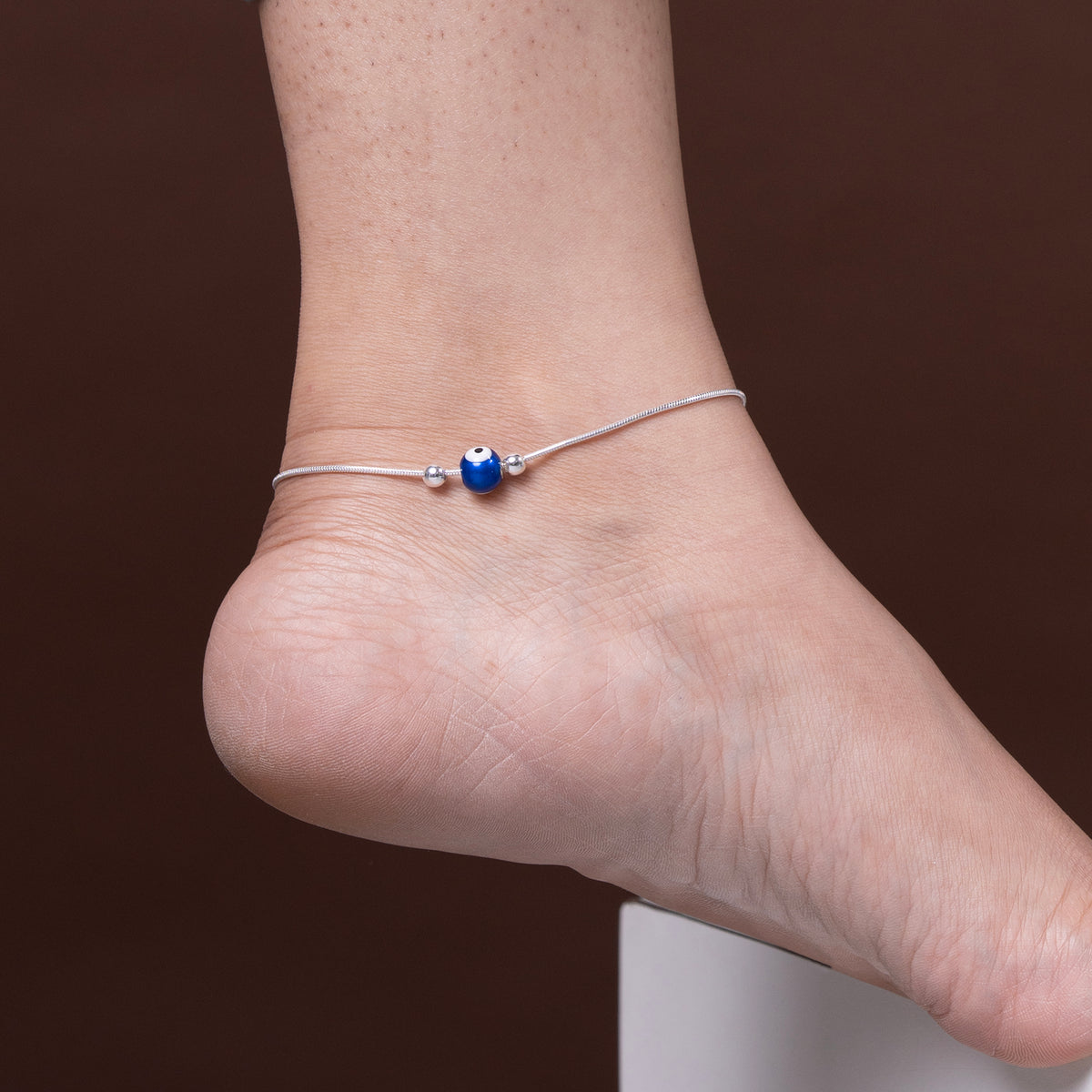 EVIL EYE Anklet 925 Sterling Silver