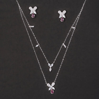 Ruby Blossom Charm 925 sterling silver