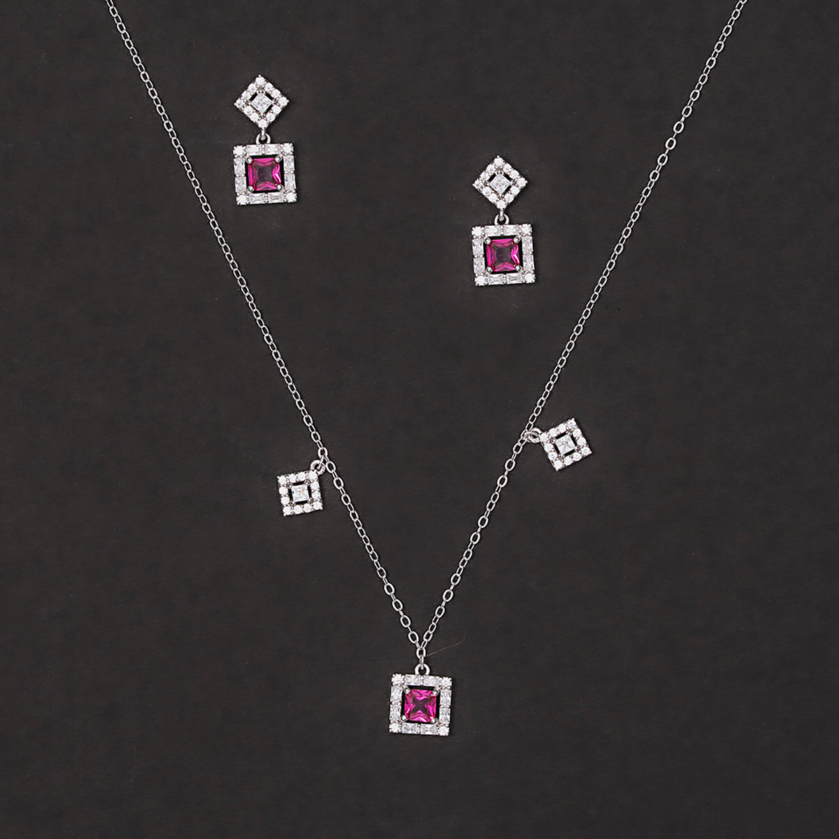 Radiant Ruby Elegance 925 sterling silver