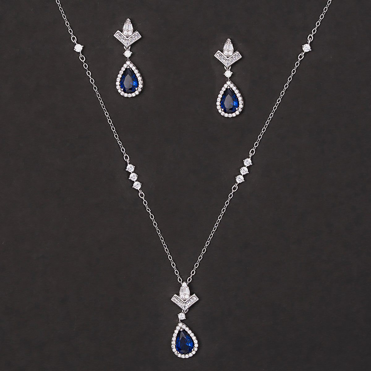 Royal Teardrop Elegance Set 925 sterling silver