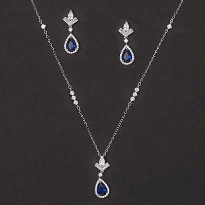 Royal Teardrop Elegance Set 925 sterling silver