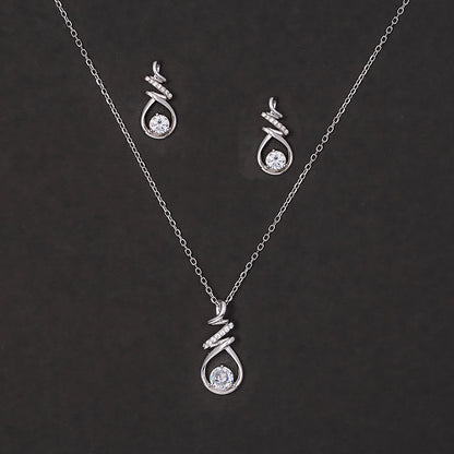 Modern Twist Drop 925 sterling silver