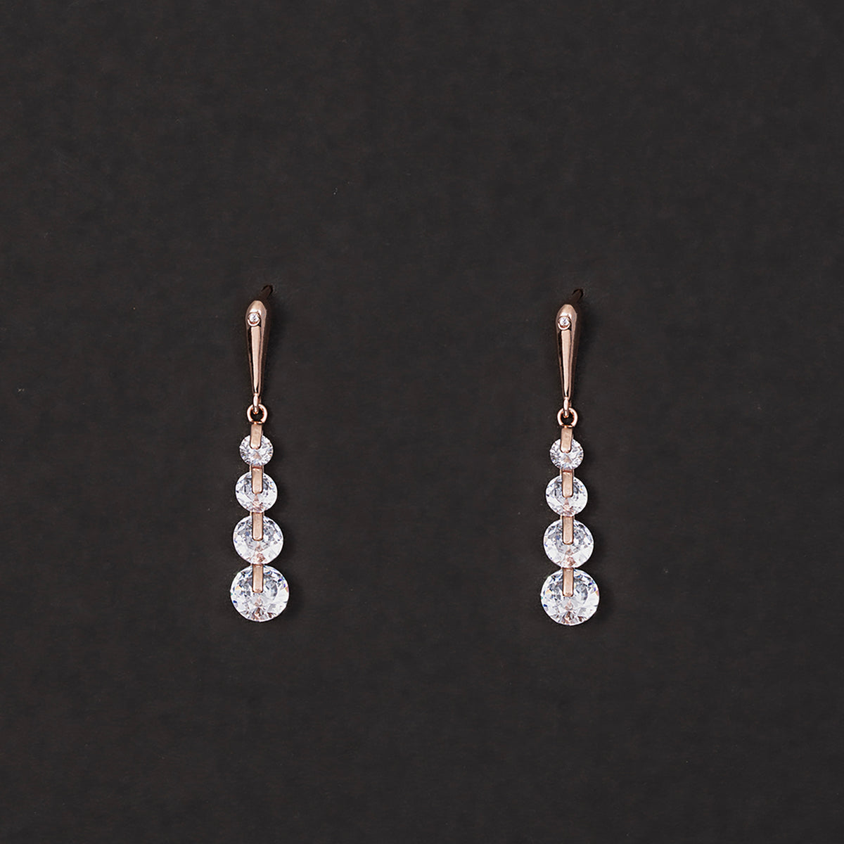 Rotating Solitare Earrings 925 sterling silver