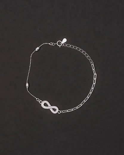 Infinity Link Bracelet 925 sterling silver
