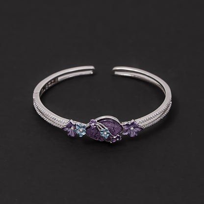 Violet Garden korean kada 925 sterling silver