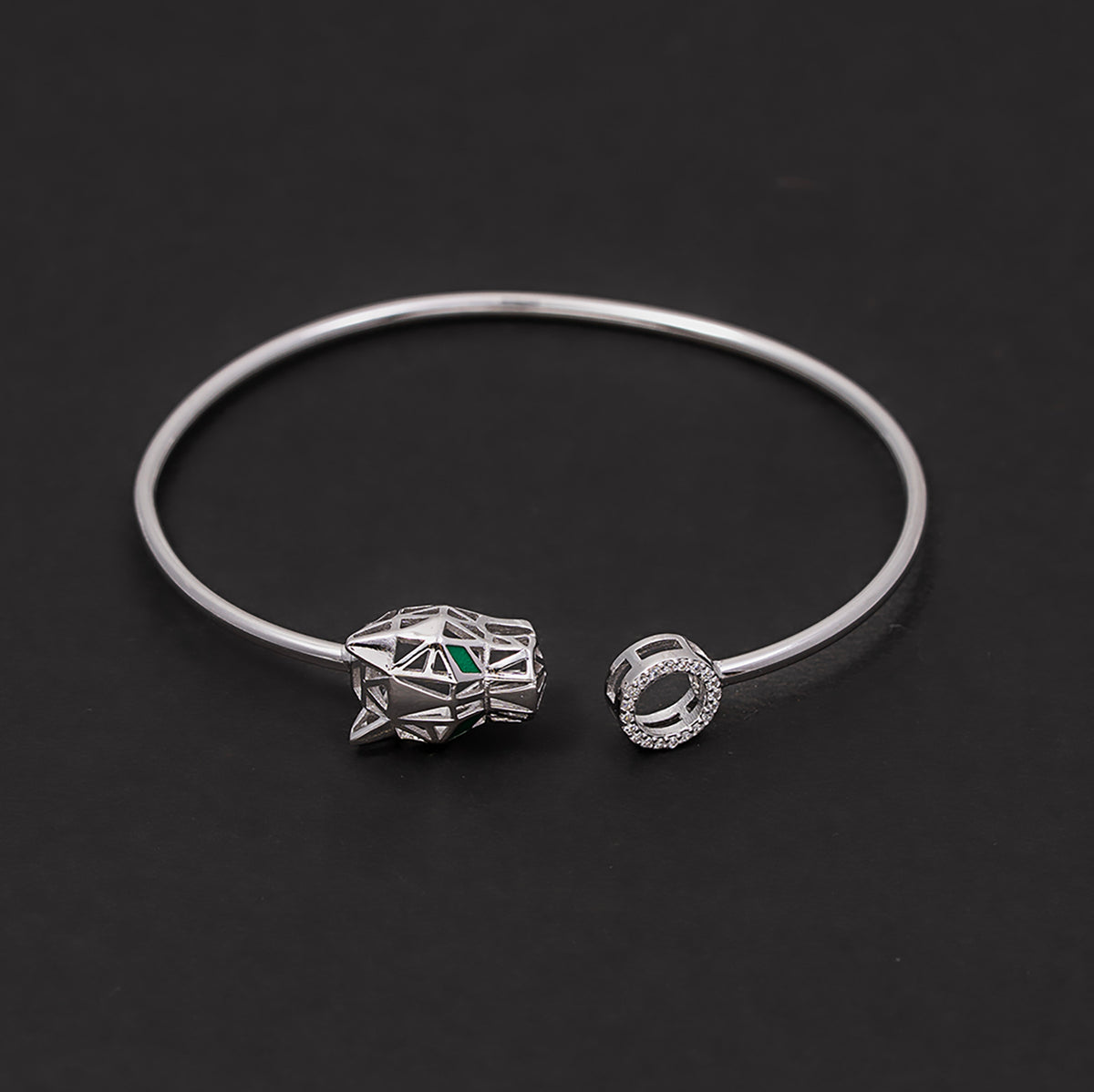 Panther Head Geometric kada 925 sterling silver