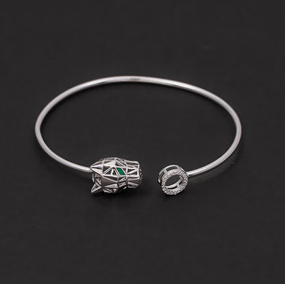 Panther Head Geometric kada 925 sterling silver