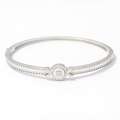 Linear Halo MOP kada 925 sterling silver