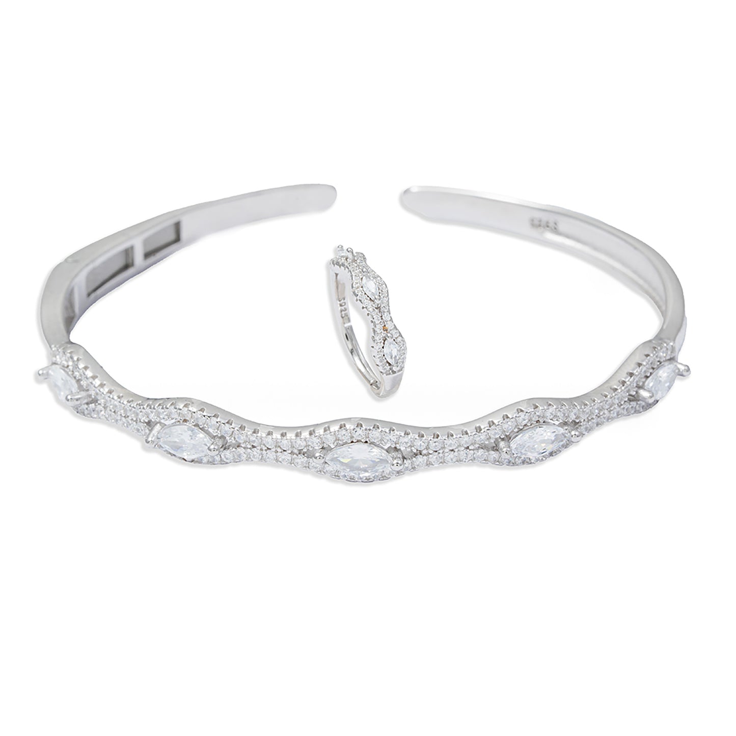 Marquise  Elegance Ring & kada 925 sterling silver